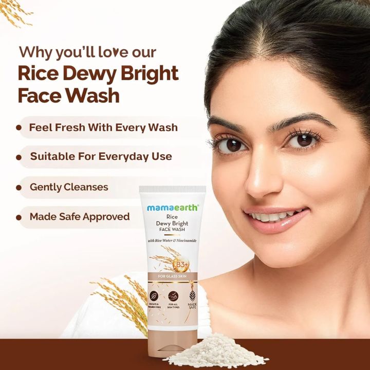 Mamaearth%20Rice%20Dewy%20Bright%20Face%20Wash%20with%20Rice%20water%20&%20Niacinamide%20100ml%20INDIAN%20-%20Image%206
