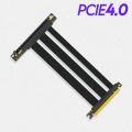 PCIE 4.0x16 Riser Cable EMI Shielded High-Speed Flexible Extender PCI Express Gen 4 for Graphics Card Mini SAS [10cm-200cm 90° ]. 