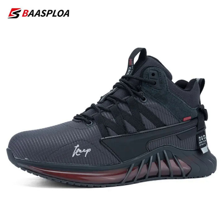 【selevn roind】 Baasploa New Men's Winter Keep Warm Walking Shoes Waterproof Fashion Cotton Outdoor Sport Shoes Male Comfortable Casual Sneaker