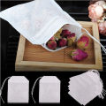 1/50Pcs Kitchen Reusable Drawstring Cotton Cloth Bag / Locking Spice Strainer Chinese Medicine Herbal Cooking Tools Soup Tea Mesh Filter Bags.