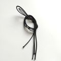 Elastic Black lace for sneakers boots - bag - replacement elastic lace 24 inch.