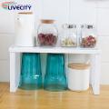 Vertical Space Saver Sturdy Stackable Kitchen Storage Rack Shelf for Pantry Countertop Organization Large Platform Organizer for Spices Plates Books Kitchen Cabinet Shelf Organizer. 