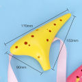 12-hole Resin Ocarina Flute Treble C Tune Introductory Musical Instrument With Music Manual For Beginners. 