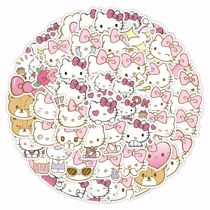 10/30/60pcs%20Pink%20Cartoon%20Hello%20Kitty%20Anime%20Stickers%20Kawaii%20Girls%20DIY%20Laptop%20Guitar%20Phone%20Case%20Diary%20Cute%20Sticker%20Decal%20Kids%20Toys%20-%20Image%202