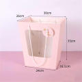 Rose Packaging Box Birthday Party Favors Foldable Present Packing Bag Wedding Party Supplies Portable Flower Tote Bag. 