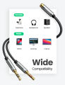 UGREEN 3.5mm Female to 2 Male Splitter Headphone Mic Audio Y Splitter Cable Headset to PC Adapter for Computer. 