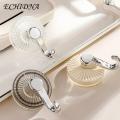 Heavy-duty Suction Cup Hanger Transparent Heavy-duty Suction Cup Hooks for Bathroom Kitchen Removable Wall Hooks for Towels Robes More Light Luxury Design.