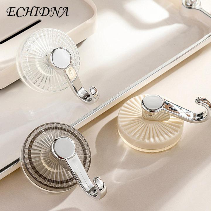 Heavy-duty Suction Cup Hanger Transparent Heavy-duty Suction Cup Hooks for Bathroom Kitchen Removable Wall Hooks for Towels Robes More Light Luxury Design