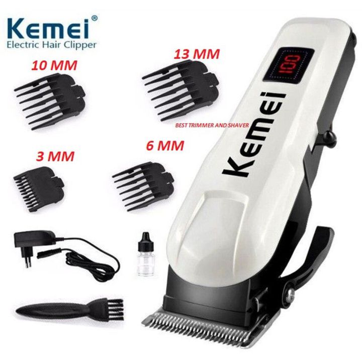 Kemai%20KM-809A%20Digital%20Electric%20Rechargeable%20Professional%20Hair%20Clipper%20Trimmer%20-%20Image%203
