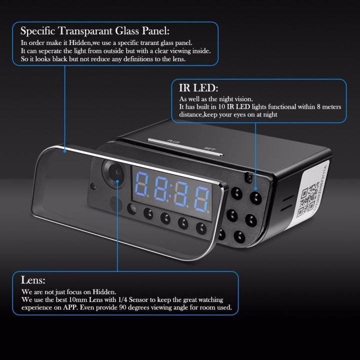 WiFi%20Camera%201080p%20Motion%20Detection%20Digital%20Clock%20Portable%20Rechargeable%20Night%20Vision%2064GB%20-%20Image%207