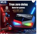 Earbuds M28 Gaming TWS Bluetooth Headset  (Black, True Wireless) by s gadget shop. 