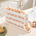 Automatic Scrolling Egg Rack Holder Storage Box Egg Basket Container Organizer Refrigerator Egg Dispenser For Kitchen. 