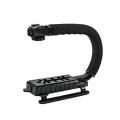Camera Stablizer U Shape Flash Bracket Stand Grip Holder for GoPro and DSLR Digital Camera. 