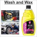 Flamingo Wash Wax (Ultra Shine Wash & Wax) with Advanced Formula 500ml, Car wash shampoo, Motorcycle wash shampoo, Bike wash shampoo. 