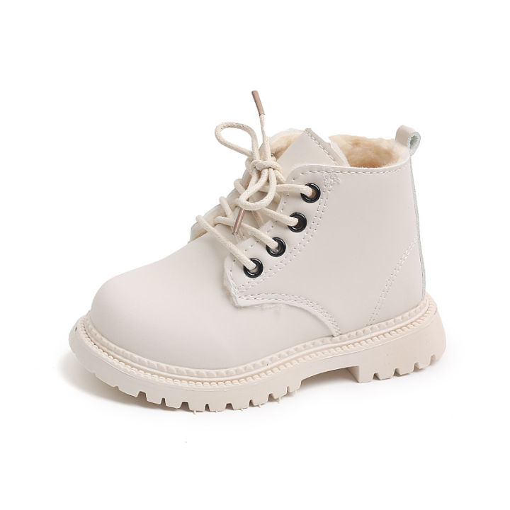 Winter%20new%20girls%20British%20style%20cotton%20boots%20boys%20solid%20color%20velvet%20warm%20martin%20boots%20children's%20side%20zipper%20fashion%20booties%20-%20Image%206