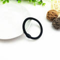 Korean Plain Black Hair Bands Black Hair Rubber Bands Small High Elastic Nylon Seamless Hairband.