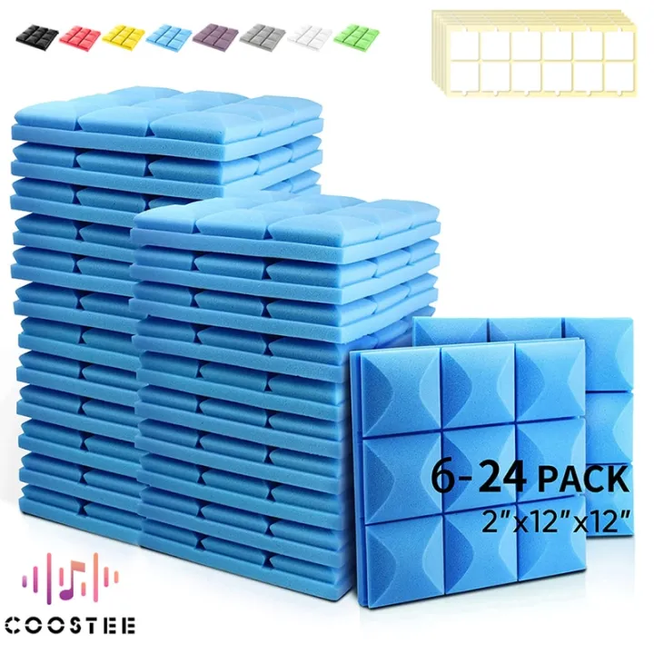Wall%20Soundproofing%20Material%206/12/24%20Pcs%20Acoustic%20Foam%20Sound%20Insulation%20Panels%20Mushroom%20Studio%20Soundproofing%20Wedge%20Tiles%20For%20Home%20-%20Image%203