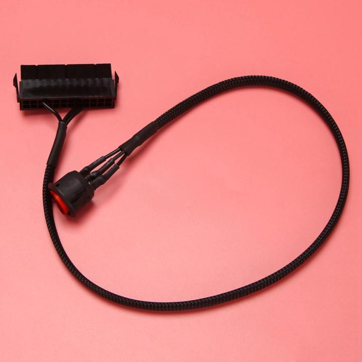 4X 24-Pin Female ATX PSU PC Power Supply Starter Tester Start Up Jumper Ridge Cable with ON/OFF Switch,50cm