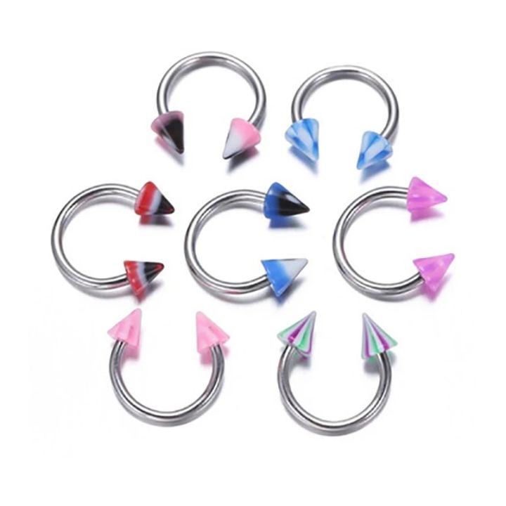 10/20pc%20Acrylic%20Nose%20Septum%20Ring%20Eyebrow%20Rings%20Lip%20Helix%20Ear%20Cartilage%20Piercing%20Circular%20Barbell%20Horseshoe%20Stud%20Body%20Jewelry%2016G%20-%20Image%204