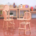 1Pc 1:12 Dollhouse Miniature Chair Baby Seat Dining Chair Furniture Model Decor Toy. 