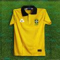 Brazil Jersey 2025/26 Short Sleeve Polo Football Jersey For Men - Half Sleeve Polo - Brazil Jersey 2026/27. 