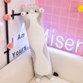 130cm Cute Soft Long Cat Pillow Plush Toys Stuffed Pause Office Nap Pillow Bed Sleep Pillow Home Decor Gift Doll for Kids Girl. 