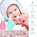 1 PCS Nasal Aspirator for Baby Baby Nose Cleaner Snot Nasal Suction Baby Nasal Care Relieve Congested and Stuffy Noses Silicone Vacuum Safety Sucker Newborn Cleaning Tool. 