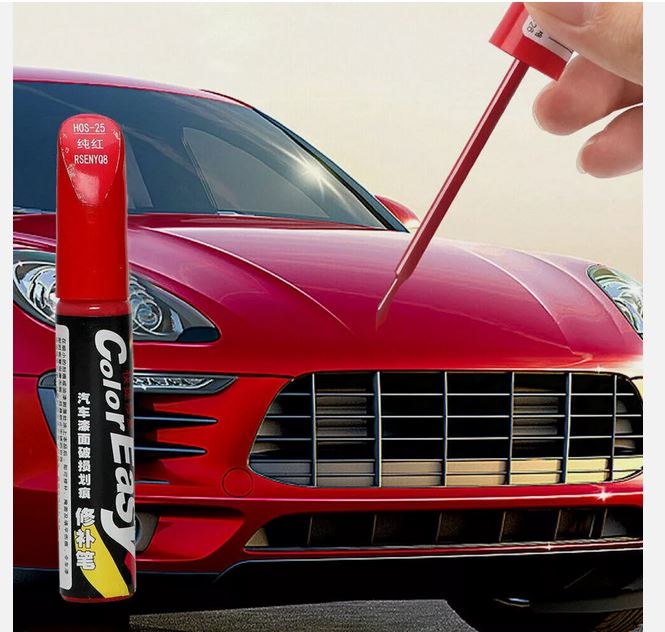 Red Car Paint Repair Pen Brush Car Clear Scratch Remover Touch Up Pen Brush Tool