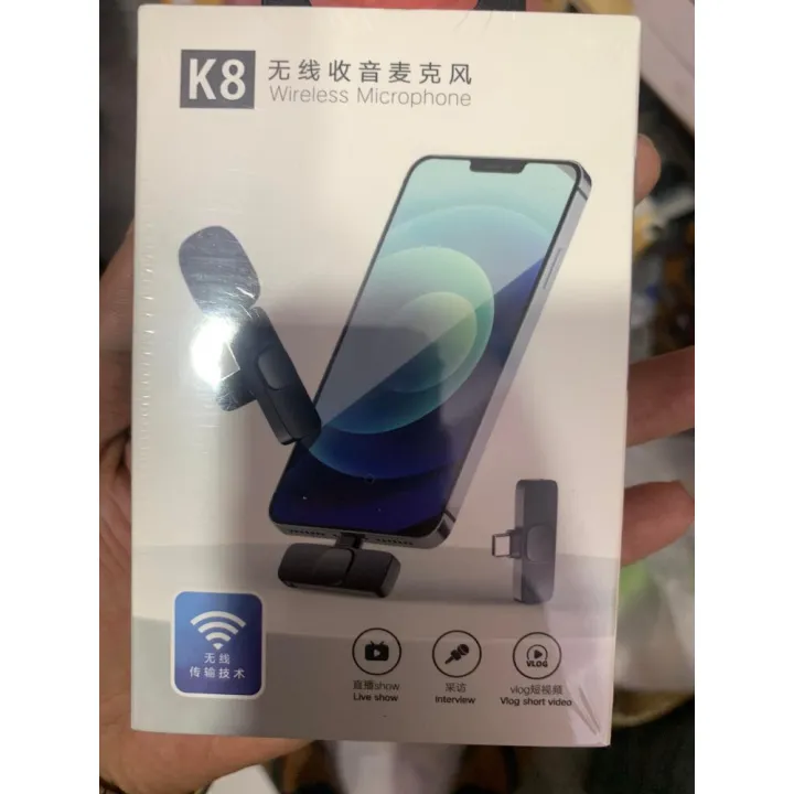 K8%20Wireless%20Microphone%20for%20PC/Phone/Camera%20Live%20Broadcast%20interview%20-%20Image%207