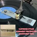Turntable Phono Cartridge Stylus Alignment Protractor Tool Phonograph Acces Hot SEVICH. 