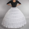 Puffy 6 Hoops Wedding Petticoat Crinoline Slip Bridal Underskirt In Stock High Quality. 
