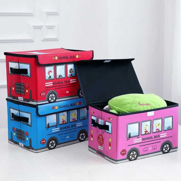 Children's%20Cartoon%20Toy%20Storage%20Box%20with%20Flip-Top%20Lid%20-%20Household%20Goods%20Clothes%20Storage%20Box%20-%20Car%20Pattern%20Coated%20Storage%20Box%20-%20Image%205