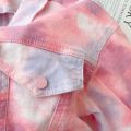 Baby Boys Girls Denim Jacket Embroidery Tie Dye Toddler Kid Jean Coat Button Baby Outwear Spring Autumn Chaqueta Clothes 1-10Y. 