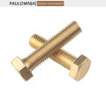 M3 M4 M5 M6 M8 M10 M12 Brass Hexagon Machine Screw Copper Hex Metric Bolts Length 6mm-100mm DIY Tool. 
