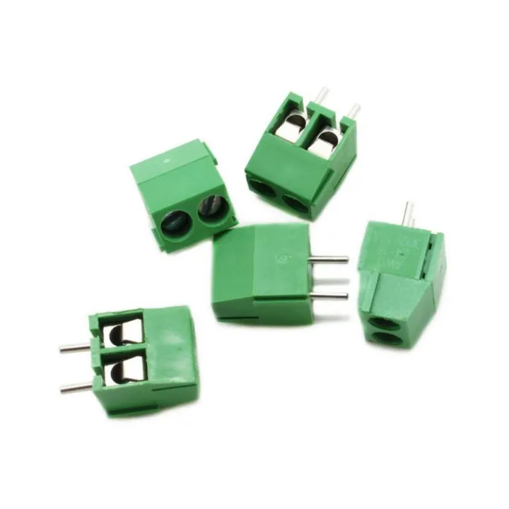 5Pcs-%202Pin%20GREEN%20Color%20KF301-2P%202%20Pin%20Leads%20PCB%20Mount%20Straight%20Screws%20Terminal%20Block%20Connector%205.08mm%20Pitch%20Socket%20For%20Cables%20Connectors%20-%20270317577%20-%20Image%203
