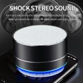 A10 Wireless Bluetooth Outdoor Subwoofer MINI Portable Speaker Radio Music Sound Box Aluminum Alloy Wireless Speaker.