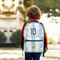 10 - Messi - Argentina American Champion Schoolbag For Girls Large Capacity Student Backpack High School Student Backpack. 