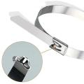 100/20PCS Cable Ties Multifunctional Metal Self Locking Zip Tie Clamps Reusable Stainless Steel Fastening Ring Cable Accessories. 