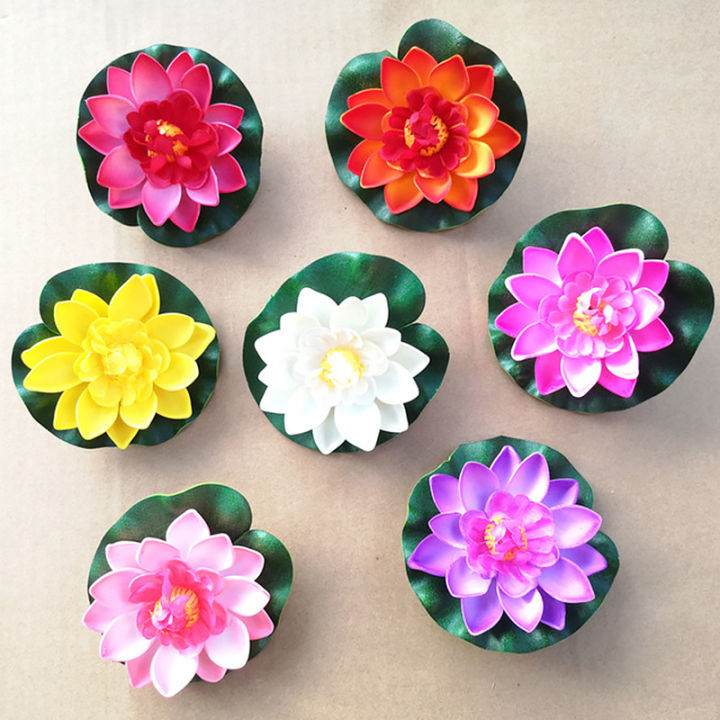 10/18cm%20Artificial%20Lotus%20Diy%20Water%20Lily%20Simulation%20Floating%20Lotus%20Garden%20Pond%20Fish%20Decoration%20Artificial%20Flowers%20-%20Image%205