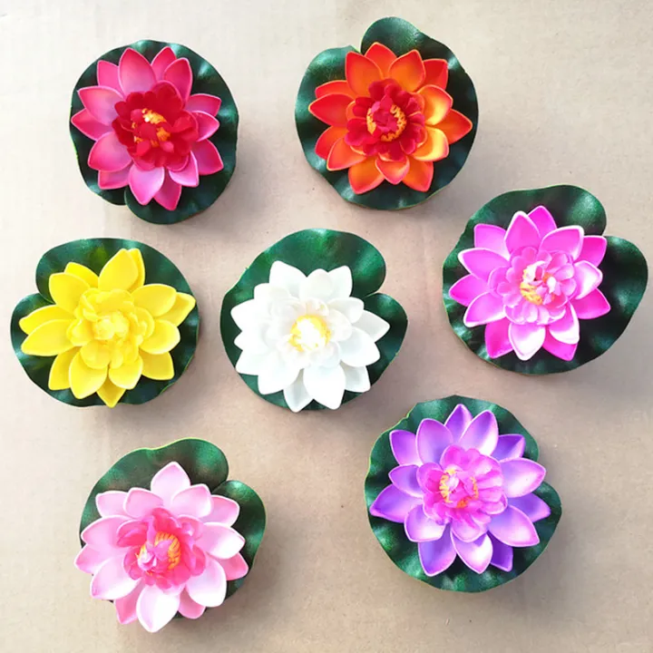 PRODUCTEI%2010/18cm%20Artificial%20Lotus%20Plant%20DIY%20Water%20Lily%20Simulation%20Floating%20Lotus%20Garden%20Pond%20Fish%20Tank%20Decoration%20Artificial%20Flowers%20-%20Image%204