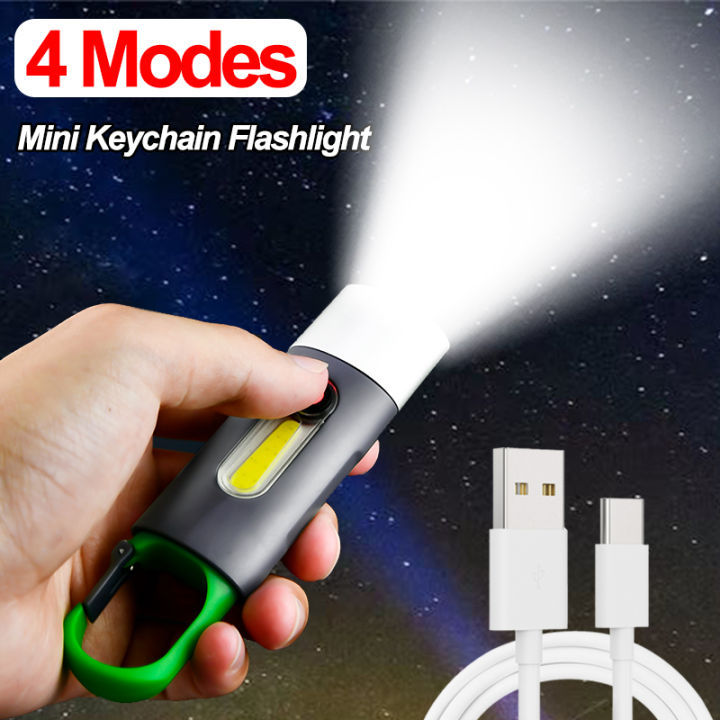 New%20Mini%20COB%20Keychain%20Flashlight%20Rechargeable%20Outdoor%20LED%20Camping%20Work%20Lights%20Torch%20-%20Image%202