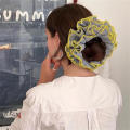 Lattice Hair Scrunchies Flower Design Four Layer Cotton Cotton Hair Bands Fashion Hair Ties for Soft Texture Versatile Gentle on Hair Decorative.
