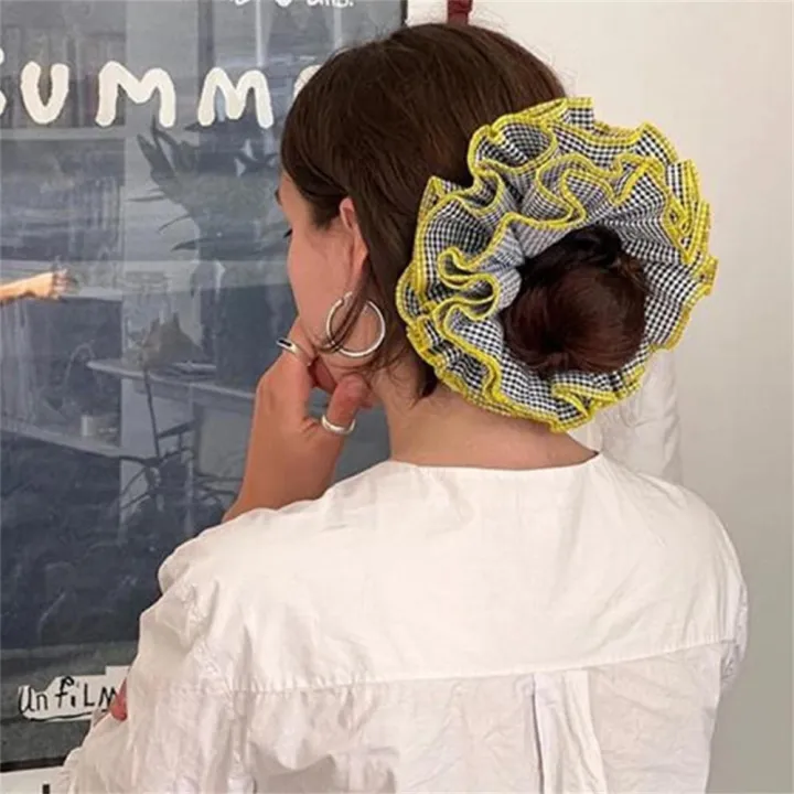 Lattice%20Hair%20Scrunchies%20Flower%20Design%20Four%20Layer%20Cotton%20Cotton%20Hair%20Bands%20Fashion%20Hair%20Ties%20for%20Soft%20Texture%20%20Versatile%20Gentle%20on%20Hair%20Decorative%20-%20Image%202