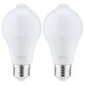 LKPCIGCXM 2X 12W Motion Sensor Light Bulb,Outdoor/Indoor Movement Activated Security LED Bulb,1000LM,E26/B22,3500K Warm White. 