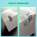 holographic sticker security seals tamper proof labels with Unique serial number safe warranty sticker void seal 1x3 cm silver. 