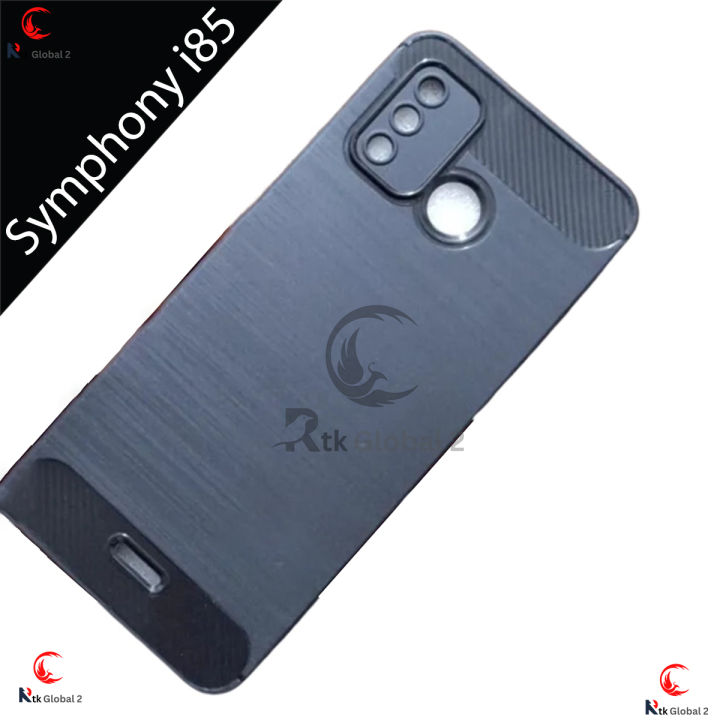 Symphony i85 // Back Case Carbon Fiber Soft Premium Silicon Lurxury Longtime Usable Mobile Phone Back Cover Symphonyi85