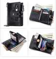 Jeep Black 100% Leather Wallet For Man - Wallet For Men - মানি ব্যাগ. 