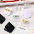 3pcs Student Stationery Supplies Black Paper Clip Memo Clip Square Bookmark Binder Clips. 