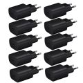 10pcs 25W (18W) PD Fast Wall Charger Quick charging phone plug For iphone samsung huawei Type c Quick Charger.