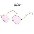 【beauty code store】YOOSKE Vintage Sunglasses Women Metal Frame Red Pink Clear Sun Glasses Men Small Cat Eye UV400.
